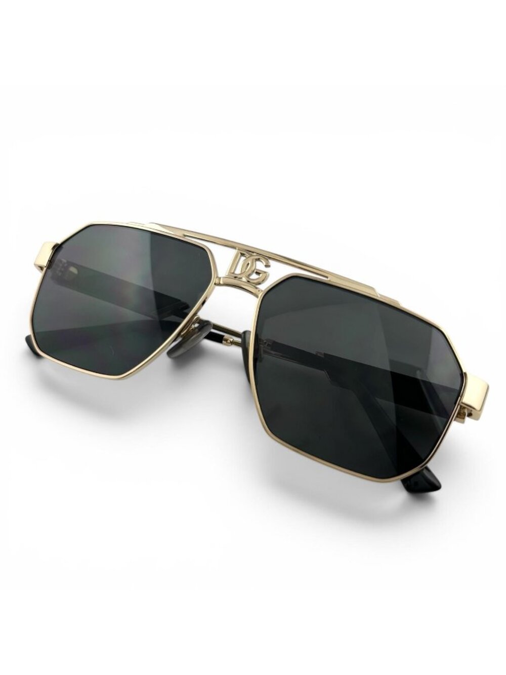 Dolce & Gabbana Dark Sicily DG Logo Sunglasses Black Eyewear